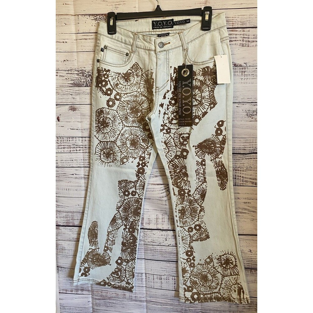 YOYO Y.O.Y.O.  Women’s Bleach Blue Jeans Denim Pants Stretch “Size 9